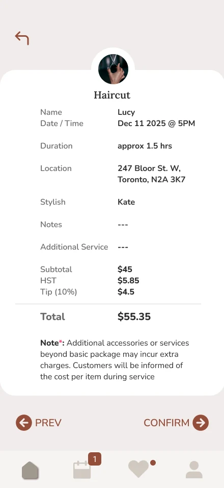 Appointment summary, final