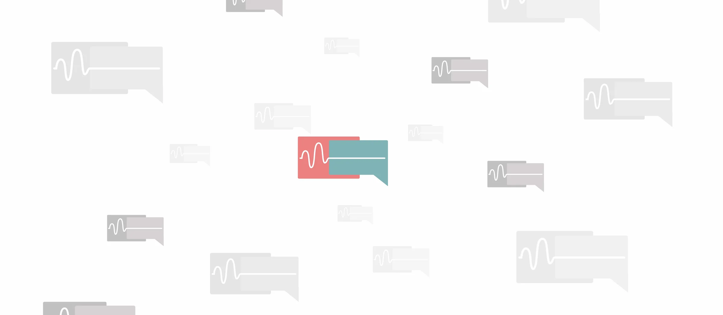 HEED app speech-bubble pattern