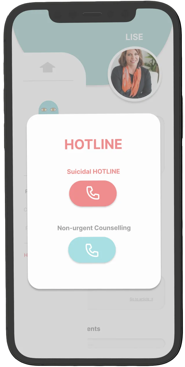 Hotline screen