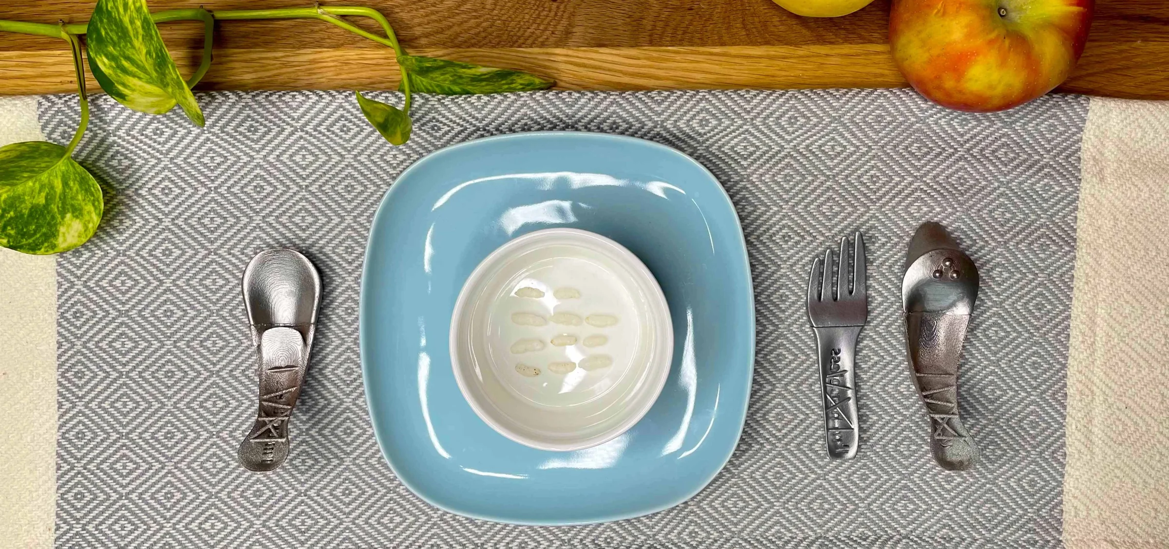 HEED utensils and bowl